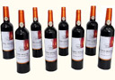 article de magie Multiplication de 8 bouteilles de vin (Orange)