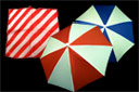 article de magie Foulard en parapluie automatique Bicolore