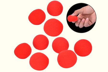 Balle Eponge Rouge 4 cm (par 10)