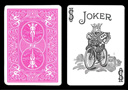 Carte Bicycle Joker à dos Rose