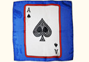 Card silk - Ace of Spades - 30 cm