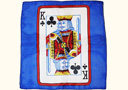 tour de magie : Card silk - King of Clubs - 30 cm