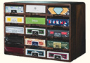 Wooden playing cards cabinet (15 Decks)