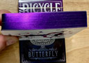article de magie Jeu Bicycle Butterfly (Violet) Gilded
