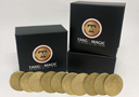 tour de magie : Producción de monedas magnéticas Tango 50 céntimos x 10 moneda