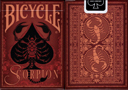 article de magie Jeu Bicycle Scorpion (Rouge)