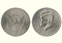Moneda ½ Dollar liso (por 8)