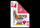 Reverse color Card King of Clubs