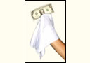 Handkerchief vanishing bill - white
