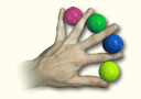 article de magie Multiplication de balles colorées