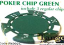 TUC poker chip Green, include 3 regular chips
