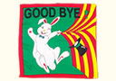 Pañuelo de Seda Conejo Goodbye (90 x 90 cm)