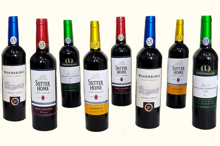 Multiplication de 8 bouteilles de vin (Multicolore)