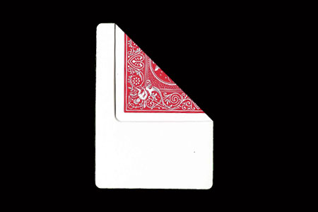 Carte Bicycle Dos Rouge - Face Blanche