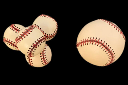 Charges Balle de base-ball cuir (par 4)