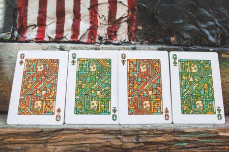 Bloodlines (Emerald Green) Playing Cards by Riffle Shuffle