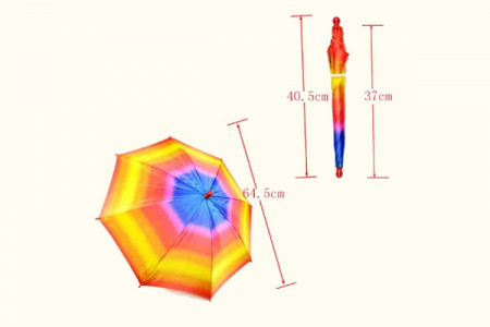 Multicolor appearing umbrella