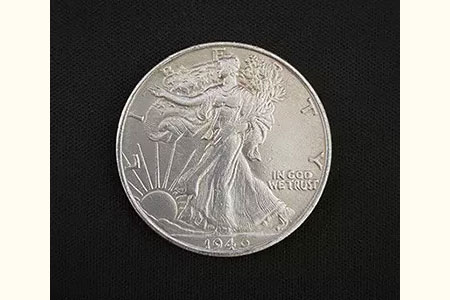 Moneda Medio Dollar Walking Liberty (Brass)