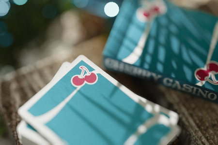 Cherry Casino (Tropicana Teal) Playing Cards