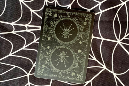 Bicycle Spider (Green) Playing Cards - GILDED