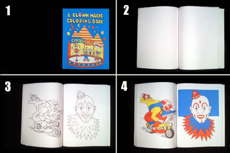 Clown Coloring Book + Blank Book