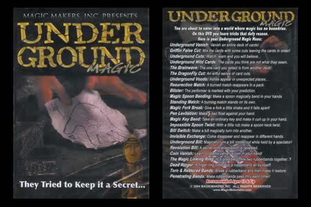 Dvd Underground Magic