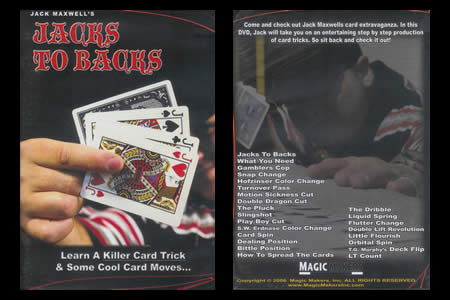 DVD Jacks to backs (J. Maxwell) - jack maxwell