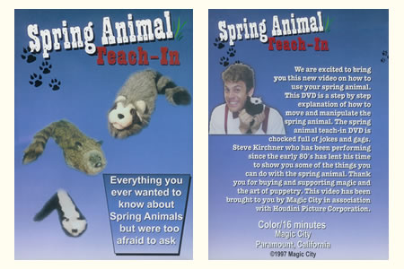 DVD Spring animal - Teach-in - steve krichner