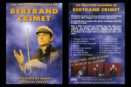DVD Les créations magiques - bertrand crimet