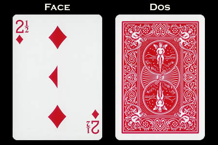 2 and 1/2 of Diamonds BICYCLE Card