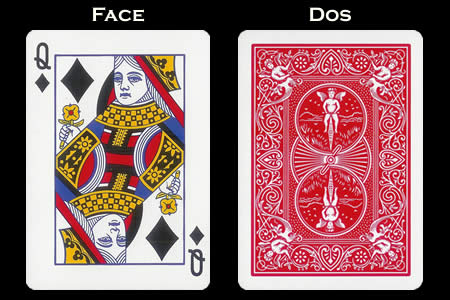 Reverse color Card Queen of Diamonds