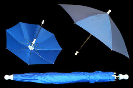 Blue appearing umbrella