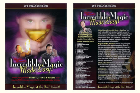 DVD Incredible magic at the bar vol.6 (M. Maxwell) - mike maxwell
