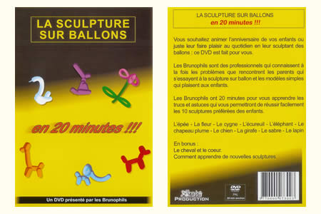 DVD La sculpture sur ballons en 20 minutes ! - brunophils