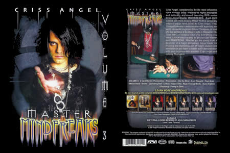 DVD Master Mindfreaks vol.3 (C. Angel) - criss angel