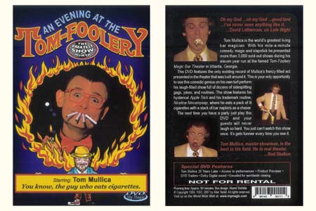 DVD An Evening at the Tom-Foolery (T. Mullica) - tom mullica