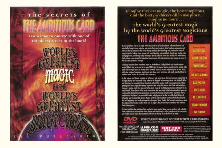 DVD The Secrets of The ambitious card