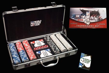 300 Poker Chips Poker WPT Tournament Set Suitcase