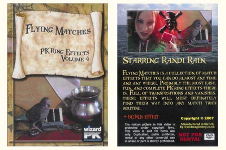 DVD Flying Matches - PK Ring Effect vol.4 - randi rain