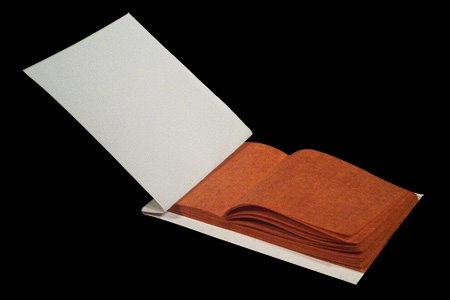 Librillo de Papel Flash Naranja (5 x 8 cm)