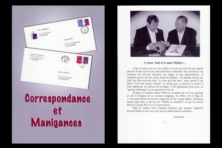 Correspondance et Manigances - claude rix