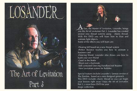 DVD The Art Of Levitation (Vol.3) - dirk losander