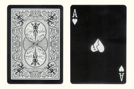 Shattered Ace of Hearts BICYCLE Tiger Card
