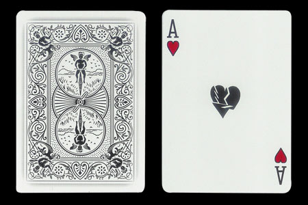 Shattered Ace of Hearts BICYCLE Ghost Card