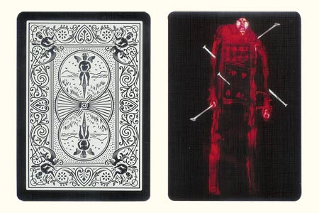 4 of Hearts Robot BICYCLE Card Tiger