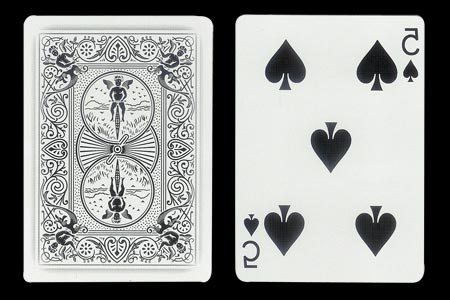 Mirrored 5 of Spades BICYCLE Ghost Card