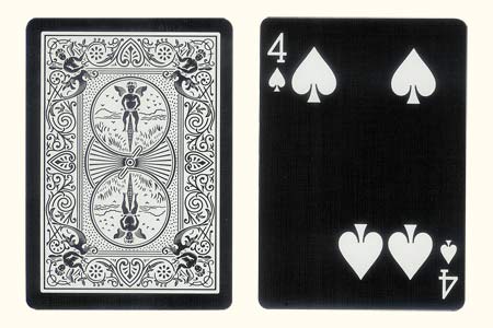 4 of Spades with 2 spots together BICYCLE Tiger