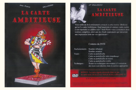 DVD La Carte Ambitieuse - jean-pierre vallarino