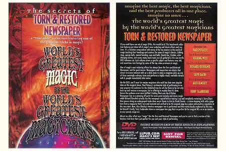 DVD The Secrets of Torn & Restored Newspaper