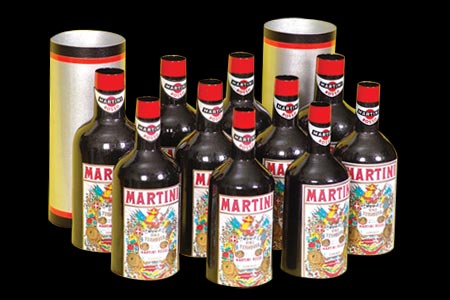 Multiplicación de Botellas Martini (10 Botellas) - tora-magic